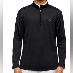 Men's Greg Norman 1/4 Zip Pullover Lightweight Black